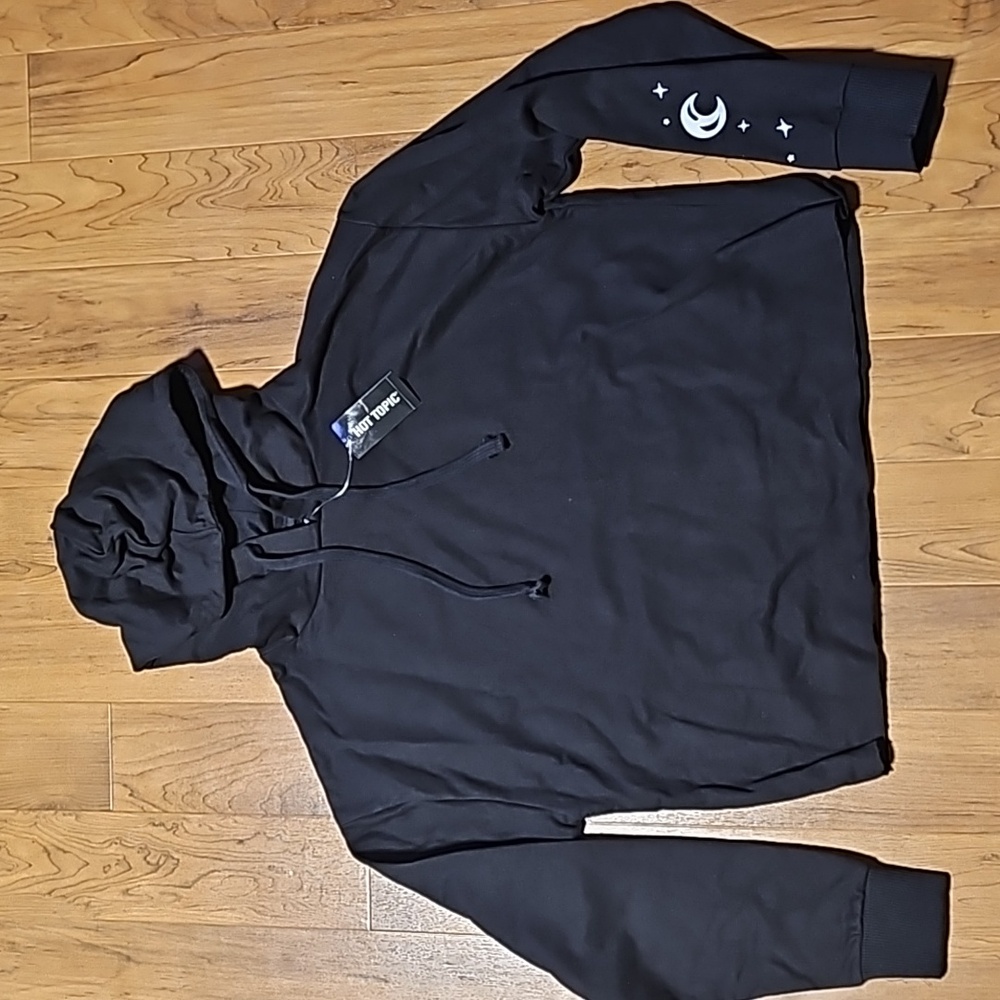 Coffin Floral Crop Hoodie - Picture 2 of 12